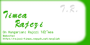 timea rajczi business card